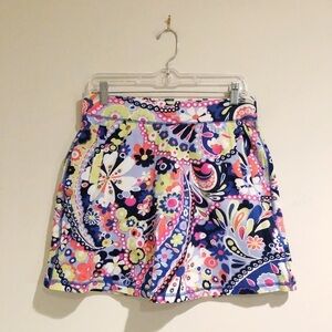 T by Talbots Skort Skirt with Built In Shorts UPF 50+ Golf Tennis Preppy - Small